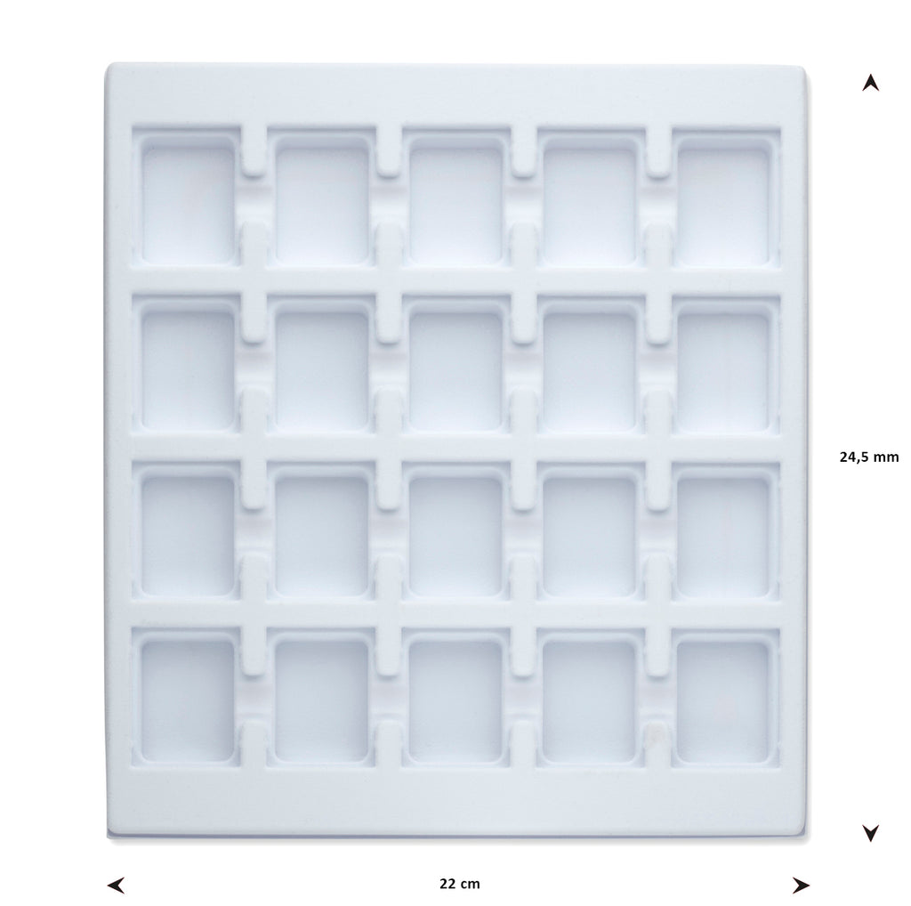opmaaktray carrousel 245 x 220 mm wit pos materialen