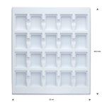 opmaaktray carrousel 245 x 220 mm wit pos materialen