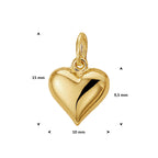 Anhänger Herz 14K Gelbgold