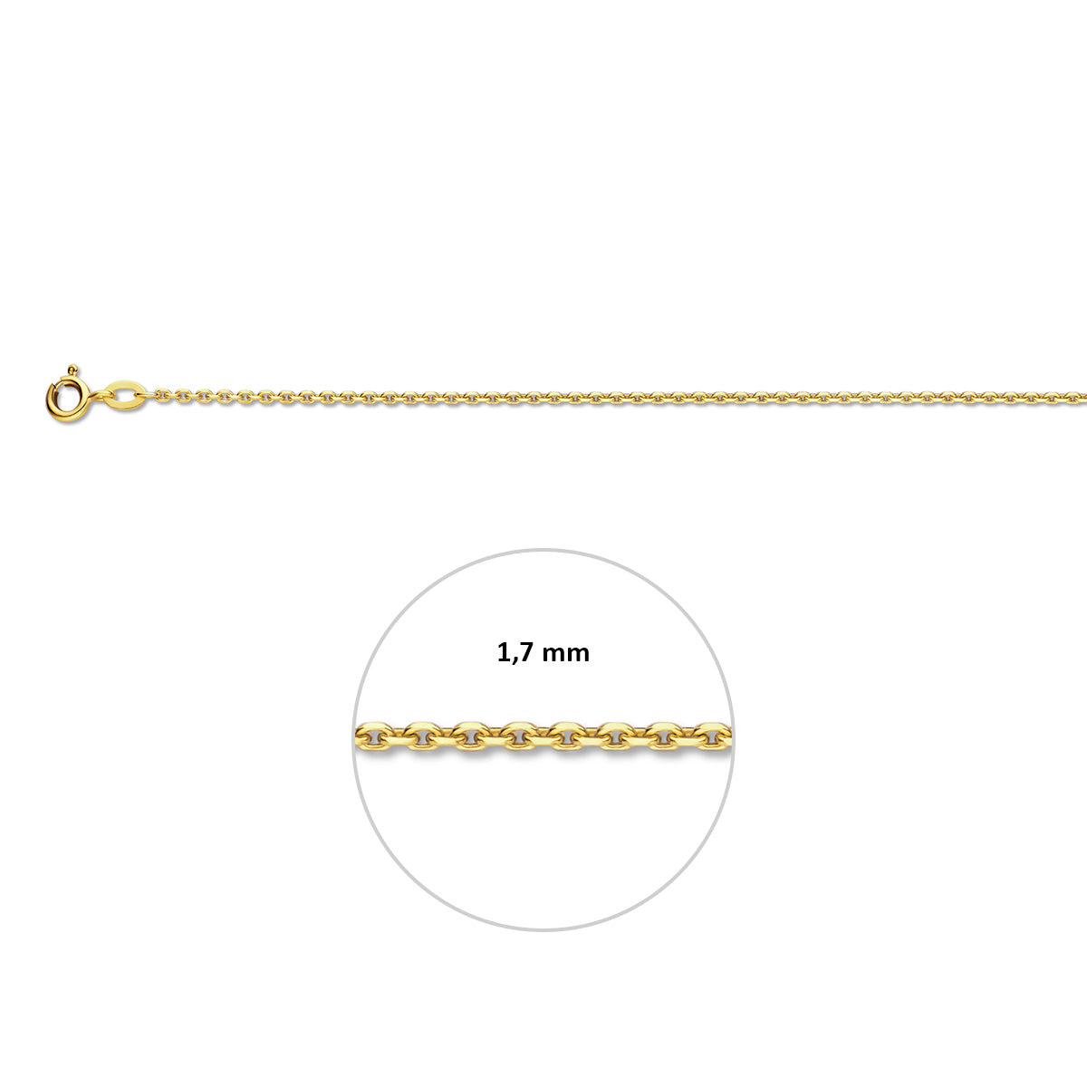 Ankerdiamantiert 1,7 mm Doublé 10/000 (gelb)