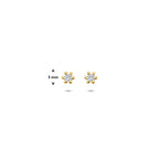 Ohrstecker Lab-Grown-Diamant 0.10ct (2x 0.05ct) G VS 3 mm 14K Gelbgold