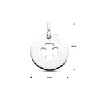 Gravur-Anhänger 14 mm silber rhodiniert