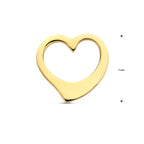 Anhänger Herz 7 mm 14K Gelbgold