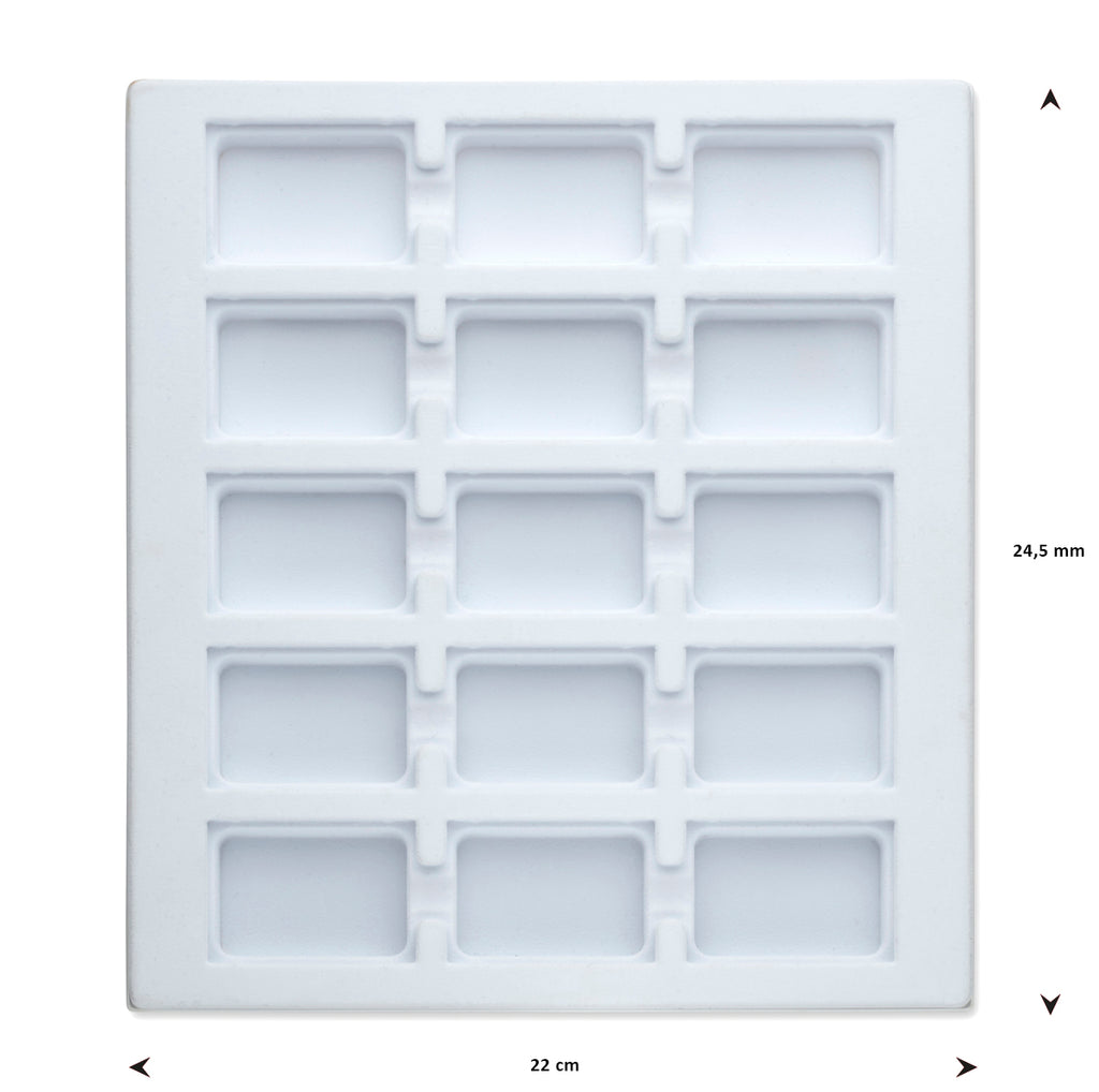 opmaaktray carrousel 245 x 220 mm wit pos materialen