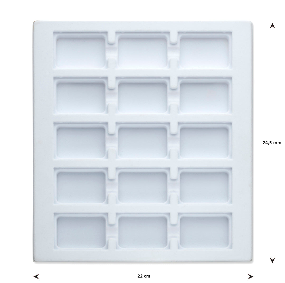opmaaktray carrousel 245 x 220 mm wit pos materialen
