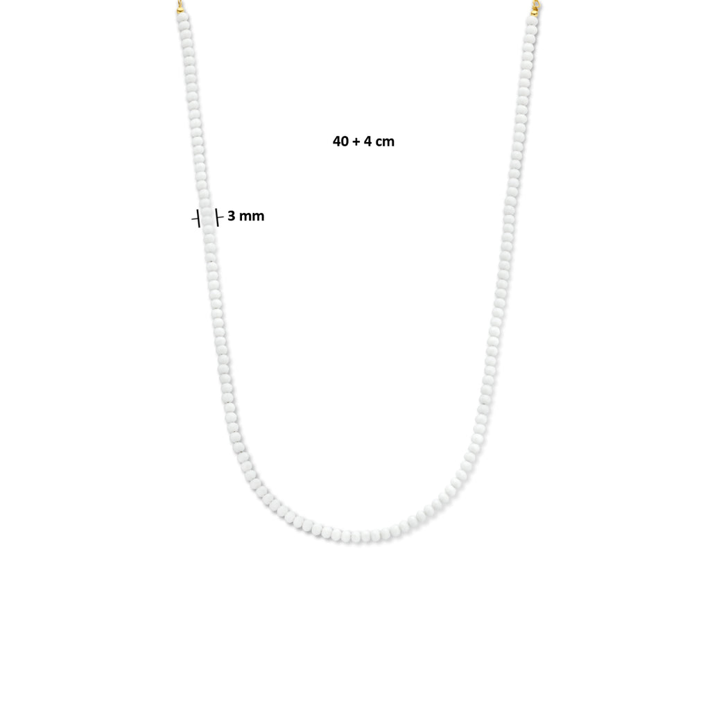 collier 40 + 4 cm 1 micron zilver verguld (geel)