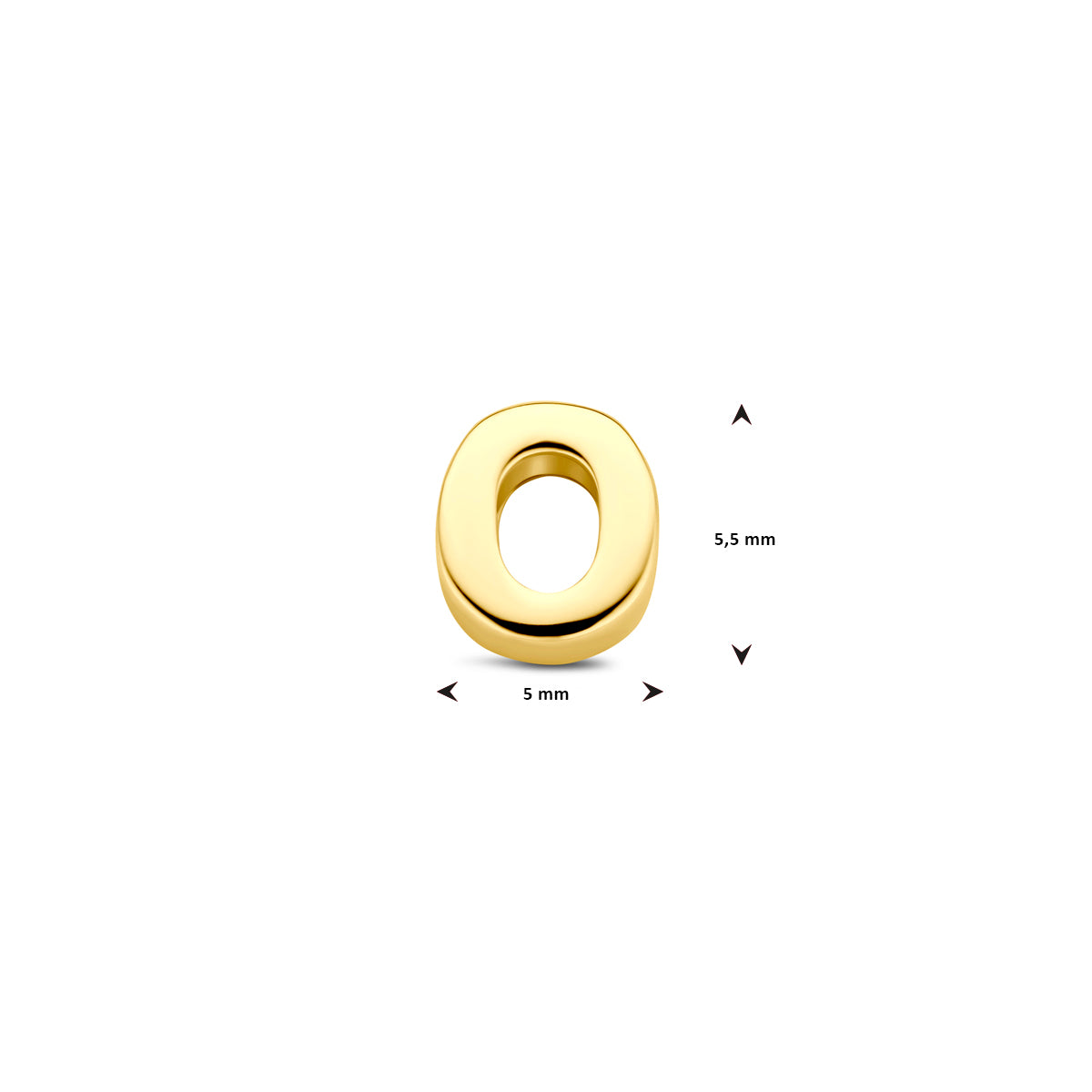 Anhänger Buchstabe 14K Gelbgold