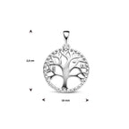 Anhänger Lebensbaum 20 mm Silber rhodiniert