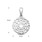 hanger 12 mm zilver gerhodineerd