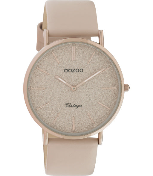 OOZOO Vintage soft pink glitter 32 mm C20205