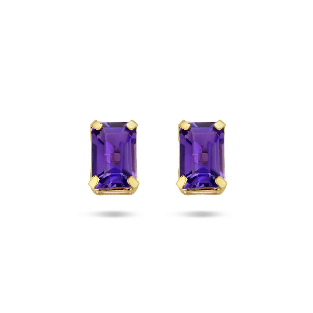 Ohrstecker Amethyst 14K Gelbgold