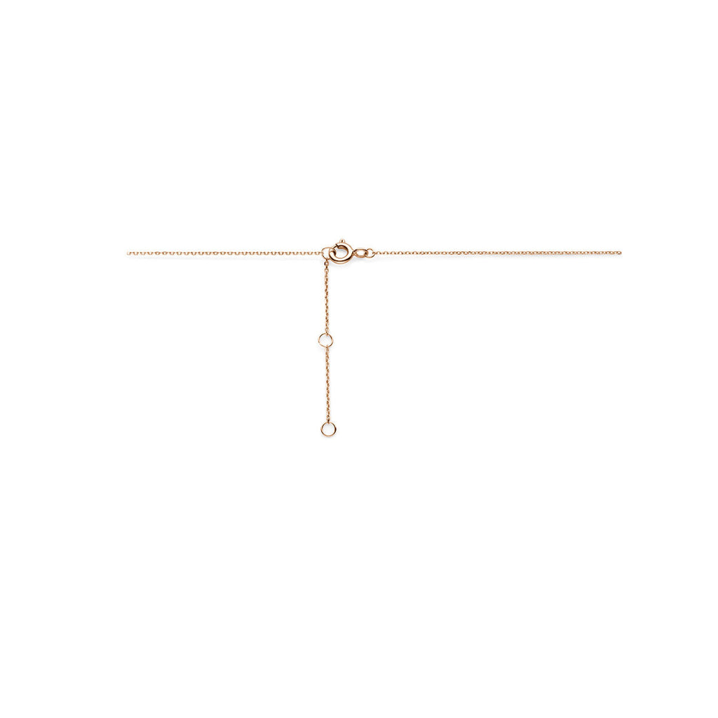 Halskette rund Zirkonia 40 - 42 - 44 cm 14K Roségold
