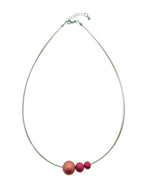 stalen spang met rode bollen