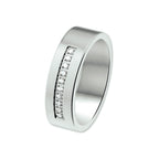 Vriendschapsring zirkonia 6 mm edelstaal