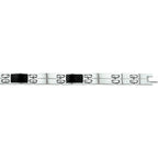 Armband carbon poli/mat 9 mm 22 cm edelstaal