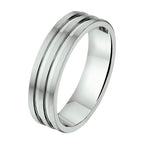 Ring a507 - 6 mm - zonder cz edelstaal