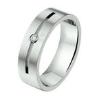 Ring a506 - 6 mm - met cz edelstaal