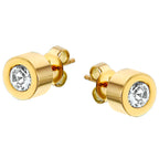 Oorknoppen strass 7 mm edelstaal