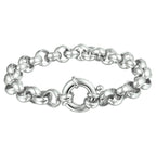 Armband jasseron 9 mm met groot springslot edelstaal