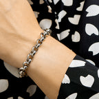 Armband jasseron 9 mm met groot springslot edelstaal