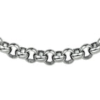 Collier jasseron 9 mm met groot springslot edelstaal