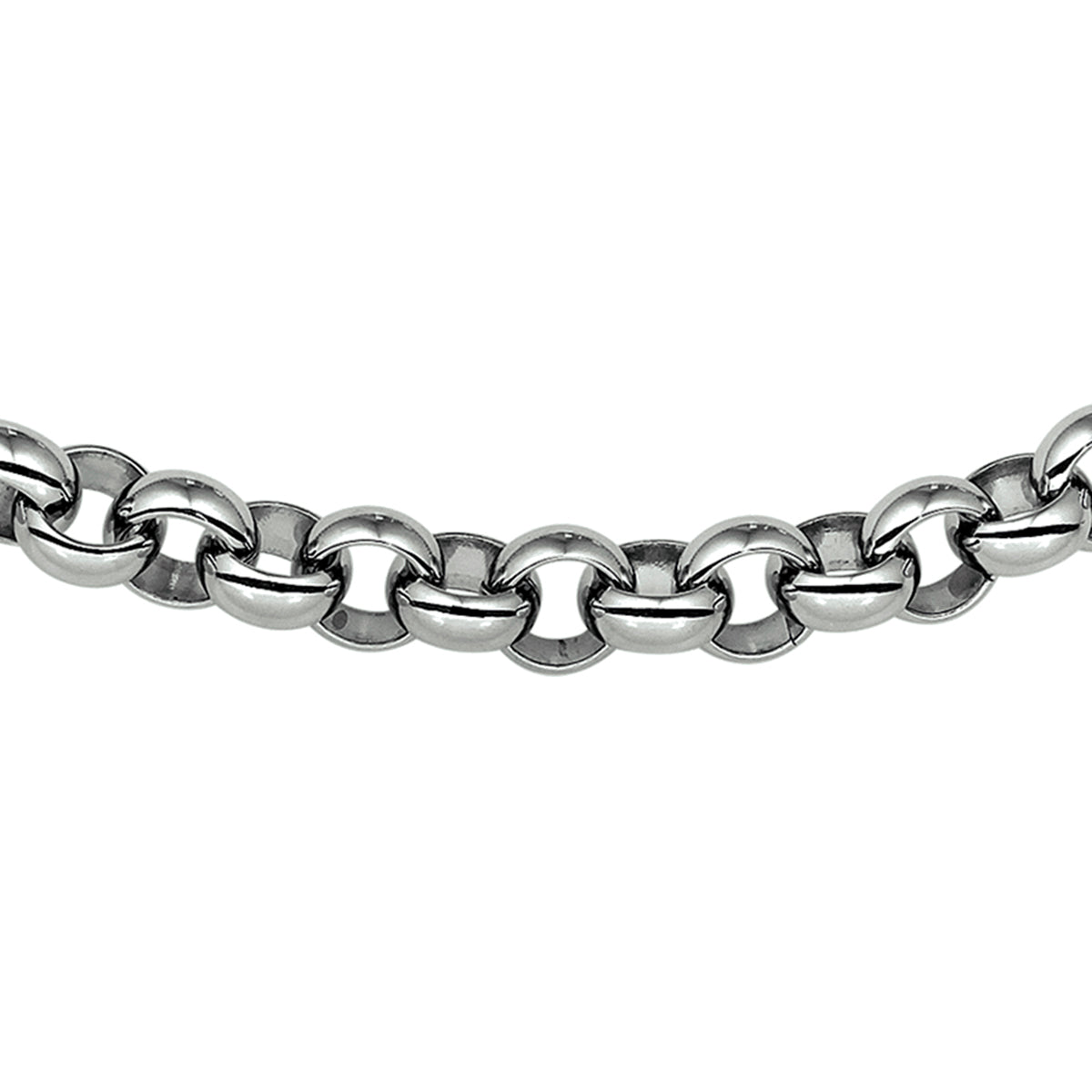 Collier jasseron 7 mm met groot springslot edelstaal