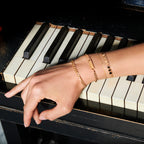 Armband rondjes 16 + 3 cm ion plating edelstaal