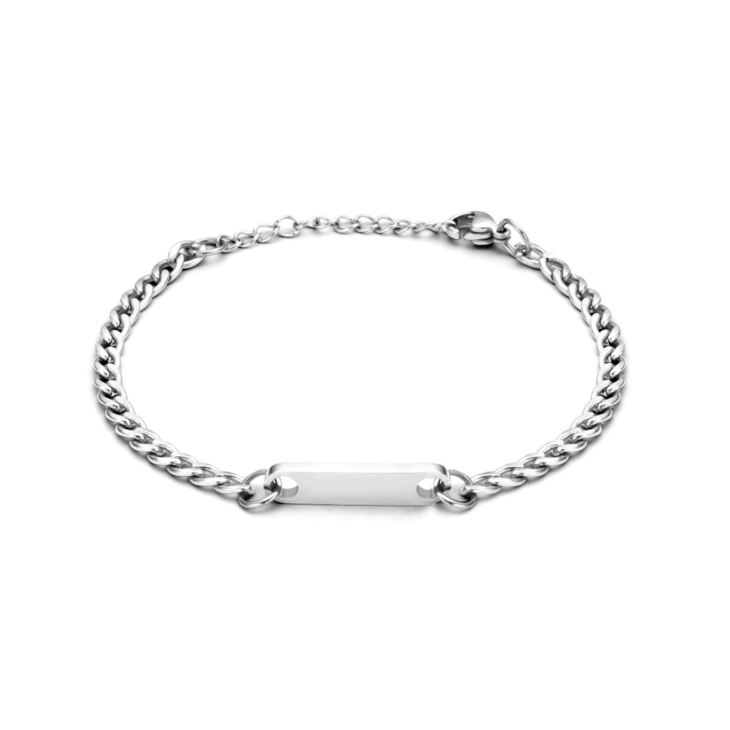Graveerarmband plaat 5,0 mm edelstaal