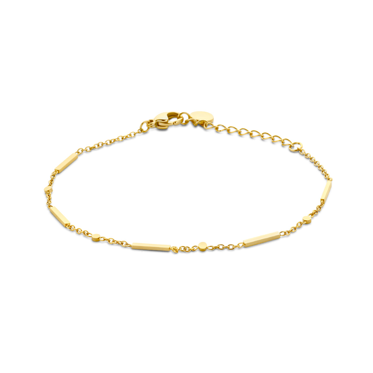 Armband staafjes 2,0 mm 16 + 3 cm ion plating edelstaal