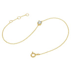 Armband Zirkonia 16,5 - 17,5 - 18,5 cm 14K Gelbgold