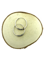 Zilveren bali oorringen