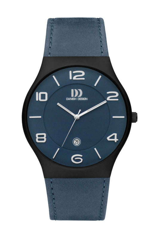 Danish Design horloge blauw 42 mm