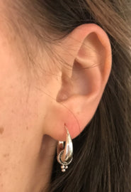 Zilveren oorringen bali klein