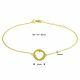 Armband Herz 16,5 - 17,5 - 18,5 cm 14K Gelbgold