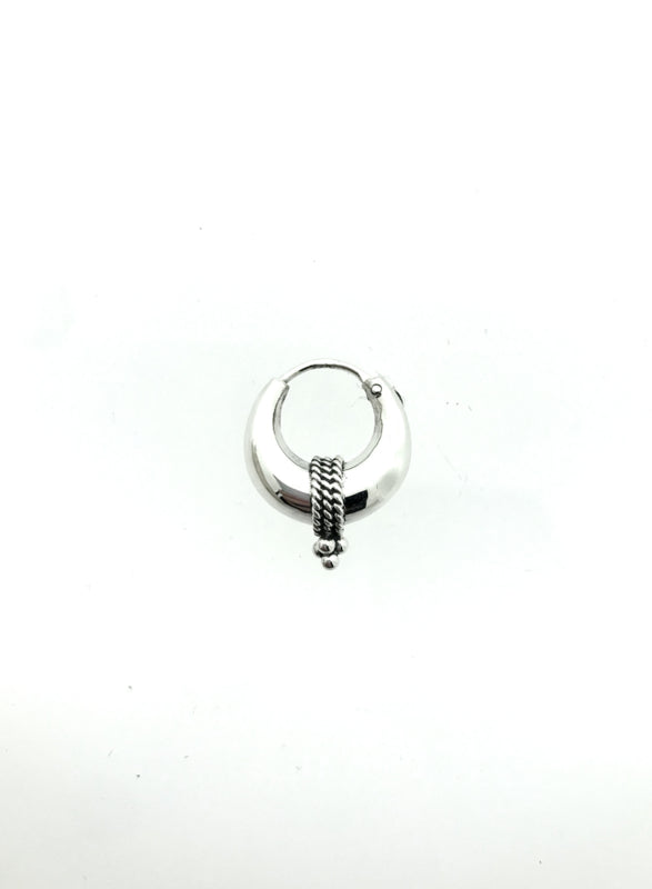 Zilveren oorringen bali klein