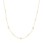 9k collier parels 41 - 43 - 45 cm