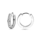 klapoorringen zirkonia zilver gerhodineerd