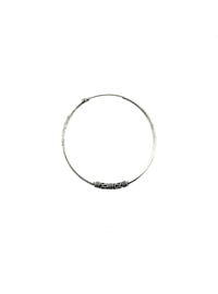 Zilveren bali oorringen 3 cm