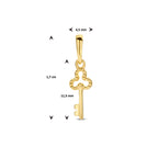 hanger sleutel 14K geelgoud