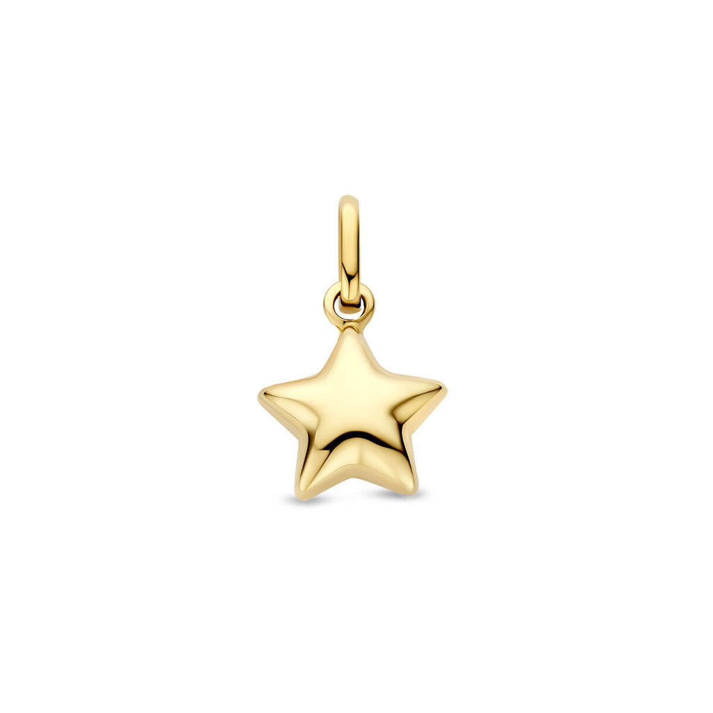 Anhänger Stern 11 mm 14K Gelbgold