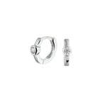 klapoorringen zirkonia zilver gerhodineerd