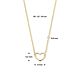 9k collier hart 40 - 42 - 44 cm 9K geel