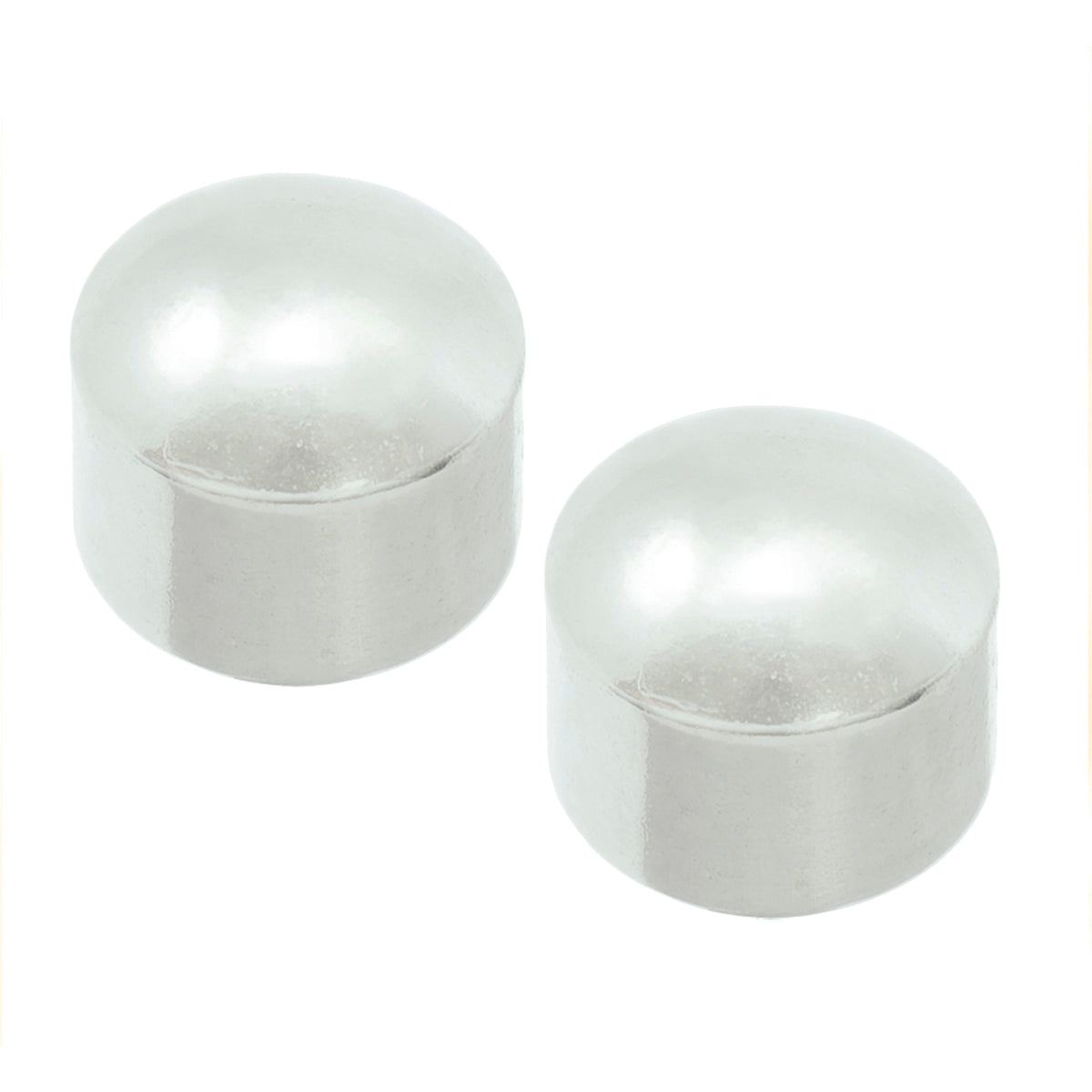 Zweerknopjes stainless half bol