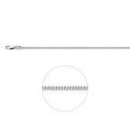 Silberkette mit Gourmetschliff 2.1 mm