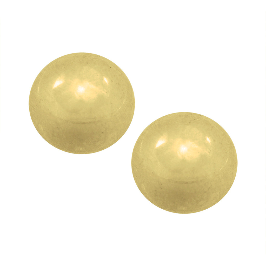 Zweerknopjes 18 krt. goud bol