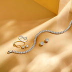 Ring Infinity Zirkonia Silber rhodiniert