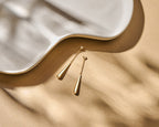 oorhangers druppel 14K geelgoud - druppel/komma/pegel