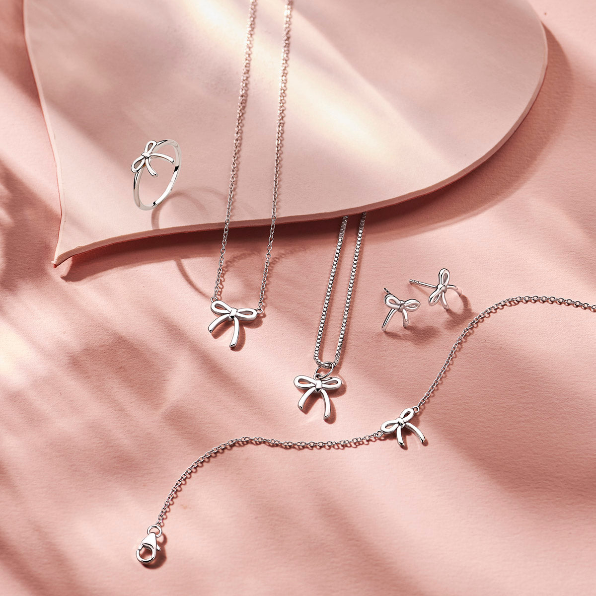 Ring Schleife rhodiniert Silber