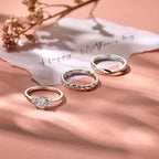 ring gevlochten zilver gerhodineerd