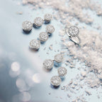 Ohrhänger Zirkonia 33 mm Silber rhodiniert